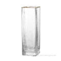 Creative geometry glass vase transparent flower arrangement